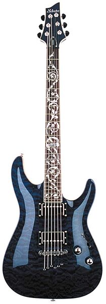 Schecter C1 Classic Electric Guitar, Transparent Blue