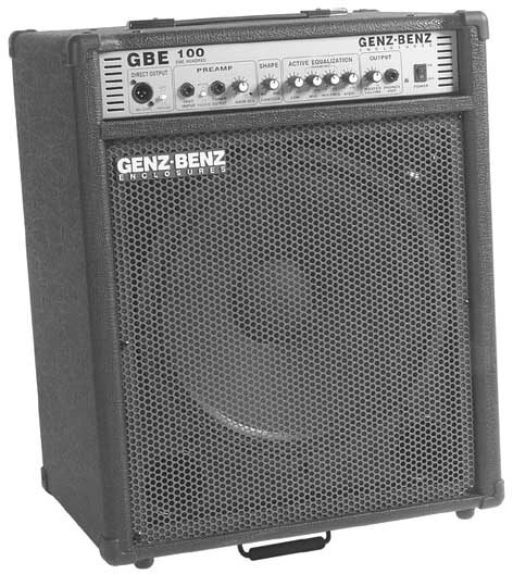 Genz Benz GBE115T Tiltable Bass Combo Amplifier (1x15 in., 100 Watts), Main