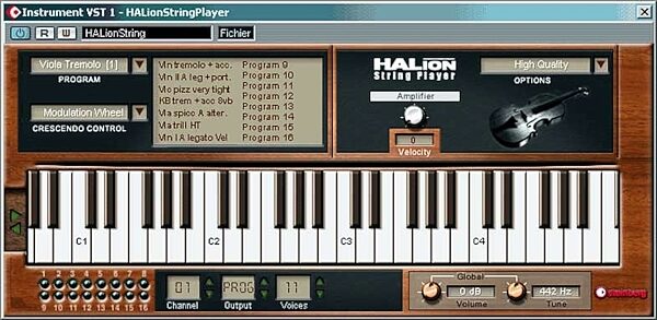 Steinberg HALion String Edition Vol 1 (Macintosh and Windows), Screen Shot