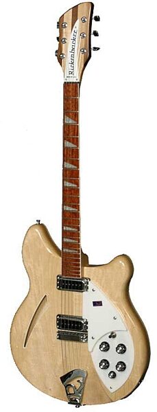 Rickenbacker 360 Semi-Hollowbody Electric Guitar (with Case), Mapleglo