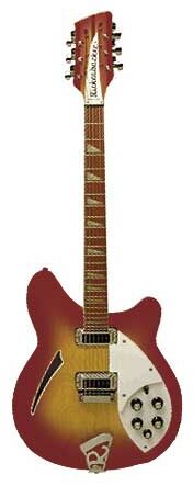 Rickenbacker 360/12 12-String Semi-Hollowbody Electric Guitar (with Case), Fireglo