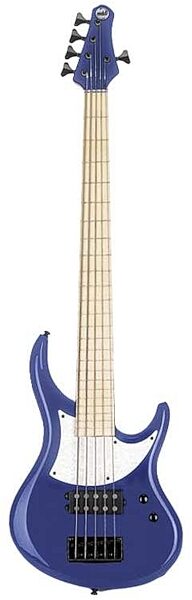 MTD Kingston 5-String Electric Bass (Maple), Blue Pearl