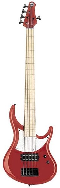 MTD Kingston 5-String Electric Bass (Maple), Red Pearl
