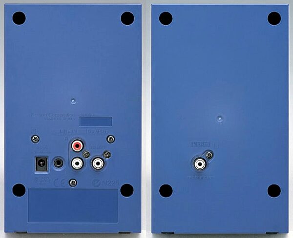 Edirol MA5A Analog Desktop Powered Monitors, Back Panel