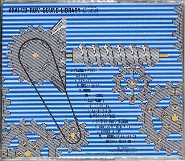 Akai CD-ROM Sound Library Volume 1XL for S3000 and CD3000, Rear