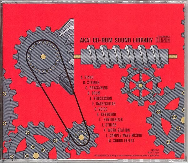 Akai CD-ROM Sound Library Volume 2 for S1000 and S1100, Rear