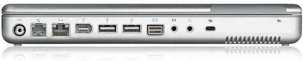 Apple G4 Powerbook Notebook Computer with SuperDrive (1.5 GHz, 12 in.), Rear