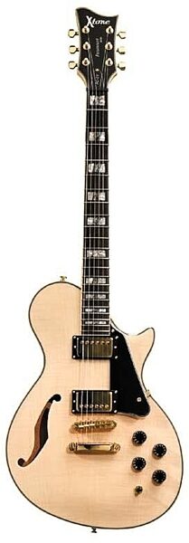 ESP LTD Xtone PC1FM Flame Maple Electric Guitar, Blonde