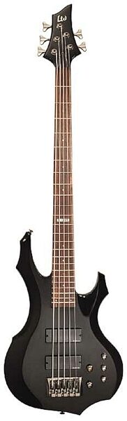 ESP LTD F255 5-String Electric Bass Guitar, Black