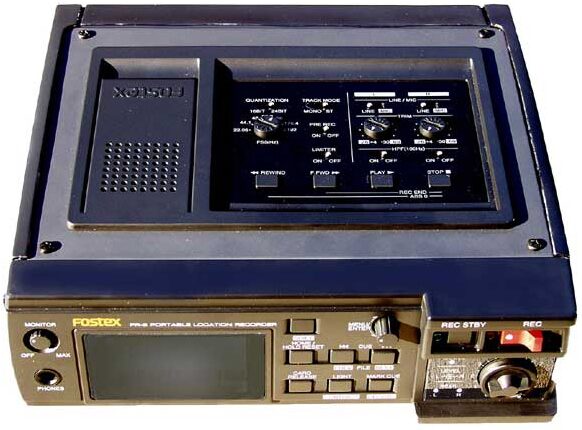 Fostex FR2 Compact Field Memory Hard Disk Recorder, Top View