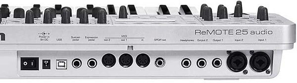 Novation ReMote Audio Xtreme Audio/MIDI Interface, Rear