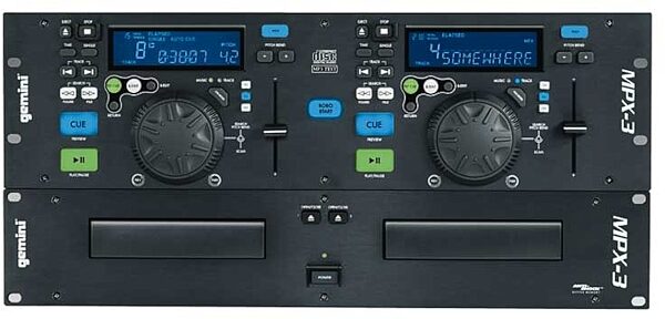 Gemini MPX3 Dual CD/MP3 Player with Text Readout, Main