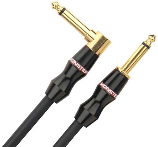 Monster Rock Bass Cable with 1 Angled and 1 Straight Plug, Main