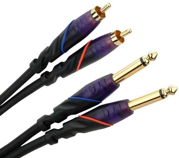 Monster DJ Cable (Dual RCA to Dual 1/4" TS), Main