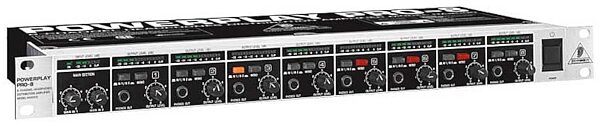 Behringer Powerplay Pro-8 HA8000 8-Channel Headphone Amplifier, Angle View