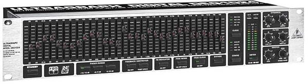Behringer DEQ1024 Ultragraph Digital Stereo 31-Band Equalizer, Angle View