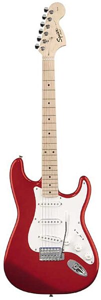 Squier Affinity Strat Electric Guitar (Maple), Metallic Red
