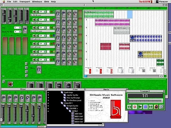 Bitheadz Phrazer Loop Sequencer (Macintosh), Screenshot 1