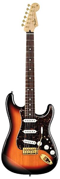 Fender Deluxe Players Stratocaster Electric Guitar (Rosewood with Gig Bag), 3-Color Sunburst