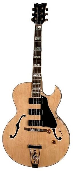 Dean Palomino Archtop Hollowbody Electric Guitar, Gloss Natural