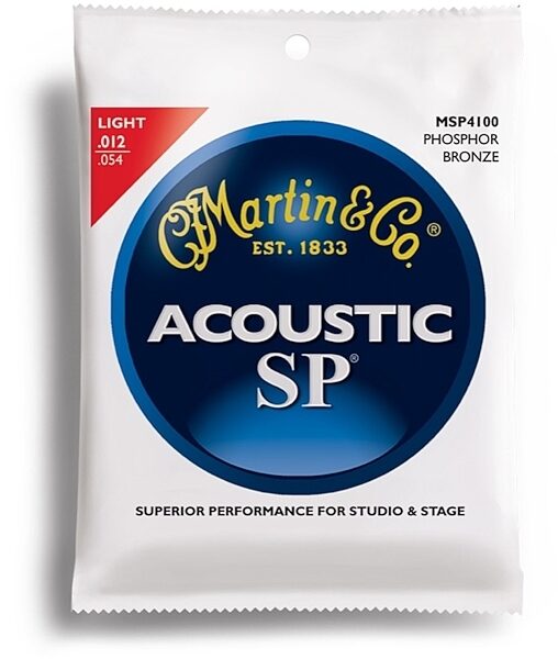 Martin SP 92/8 Phosphor Bronze Acoustic Guitar Strings, Light
