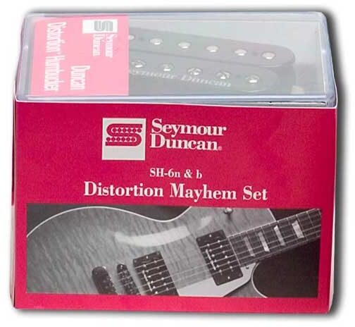 Seymour Duncan Distortion Mayhem Humbucker Pickup Set (SH6N and SH6B), New, Main