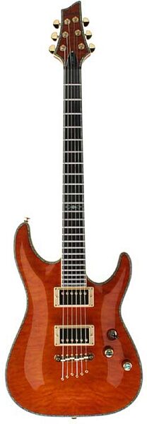 Schecter C1 Elite Electric Guitar, Amber