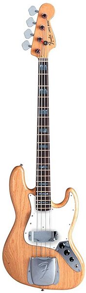 Fender '75 Jazz Electric Bass (Rosewood with Case), Natural