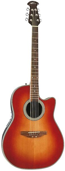 Applause AE128 Super-Shallow Bowl Cutaway Acoustic-Electric Guitar, Honeyburst