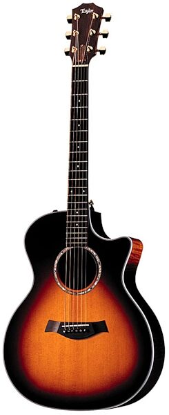 Taylor 514CE Grand Auditorium Cutaway Acoustic-Electric Guitar (with Case), Tobacco