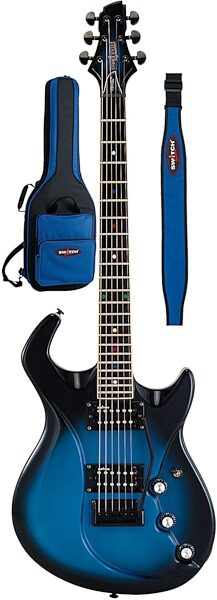 Switch Stein IV Signature Electric Guitar, Blue Teardrop