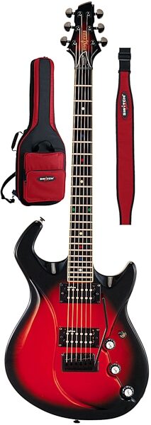 Switch Stein IV Signature Electric Guitar, Red Teardrop