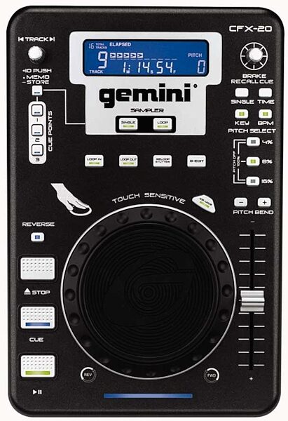 Gemini CFX20 Professional FX Table Top CD Player, Main