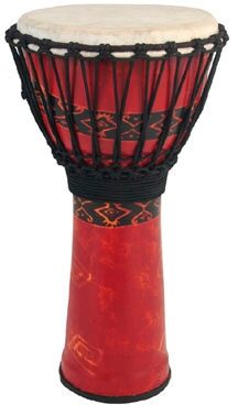Toca Freestyle Rope-Tuned Djembe, Bali Red, 12 inch, Bali Red