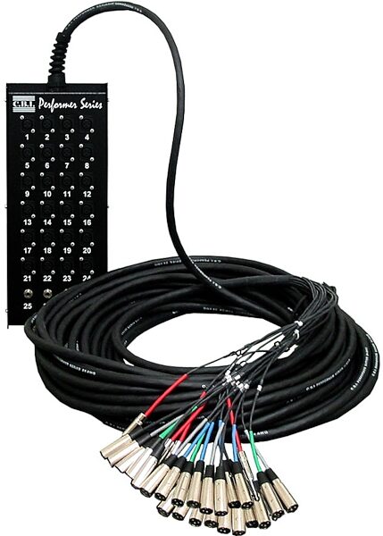 CBI 24x4 Audio Snake with Neutrik Connectors (XLR x 24, 1/4" TRS x 4), 100 foot, Main