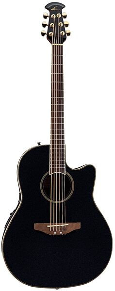 Ovation CC24 Celebrity Acoustic-Electric Guitar, Black