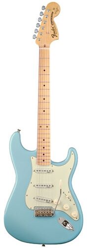 Fender Yngwie Malmsteen Stratocaster Electric Guitar (Maple, with Case), Sonic Blue