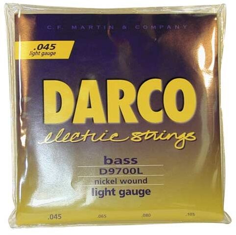 Martin Darco Electric Bass Strings, 40-95, D9900, Extra Light, Light