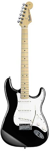 Fender Standard Stratocaster Electric Guitar (Maple, with Gig Bag), Black
