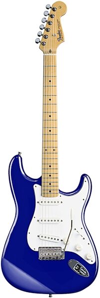 Fender Standard Stratocaster Electric Guitar (Maple, with Gig Bag), Electric Blue