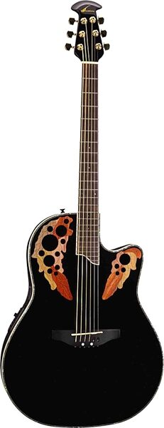 Ovation CC48 Celebrity Cutaway Acoustic-Electric Guitar, Black