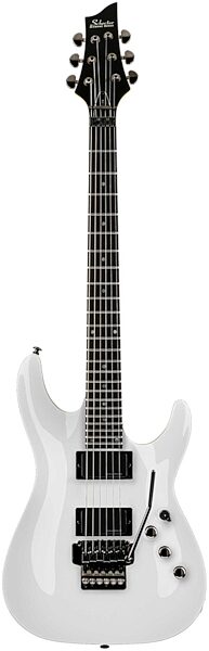 Schecter C1 Electric Guitar with Floyd Rose Tremolo, Gloss White