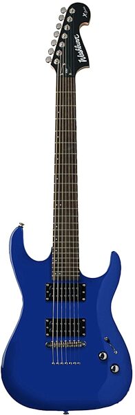 Washburn X37 7-String Electric Guitar, Blue