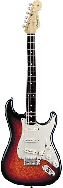 Fender Vintage Hot Rod 62 Stratocaster Electric Guitar (Rosewood with Case), 3-Color Sunburst