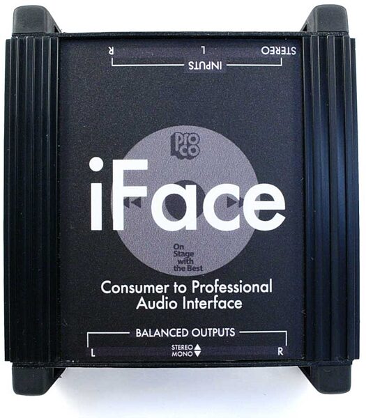 Pro Co iFace Portable Audio Player Interface, Top