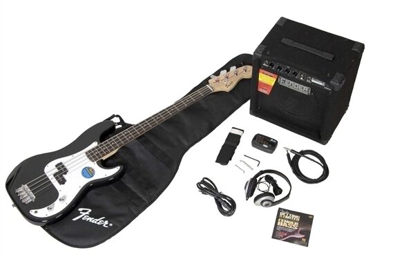 Squier Stop Dreaming, Start Playing Affinity Precision Bass Package, Black
