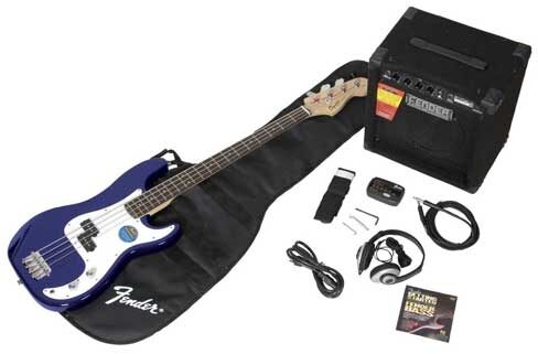 Squier Stop Dreaming, Start Playing Affinity Precision Bass Package, Blue
