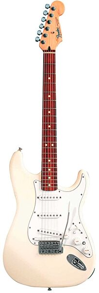 Fender Standard Roland Ready Stratocaster Electric Guitar (Rosewood, with Gig Bag), Arctic White