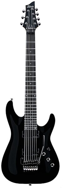 Schecter C7FR 7-String Electric Guitar with Floyd Rose, Gloss Black