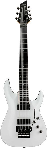 Schecter C7FR 7-String Electric Guitar with Floyd Rose, Gloss White